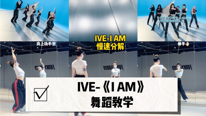 【IVE回归】《I AM》舞蹈镜面分解｜跳飞机太酷了好嘛！