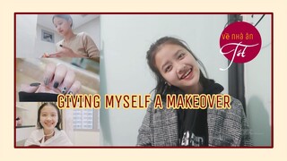 [VỀ NHÀ ĂN TẾT] THAY ĐỔI PHONG CÁCH ĐÓN TẾT | GIVING MYSELF A MAKEOVER | Ly Nguyễn