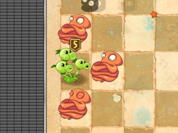 "Three-line shooter vs. octopus"