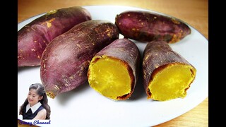วิธีทำมันเผาด้วยเตาอบ : How to bake Japanese sweet potato l Sunny Thai Food