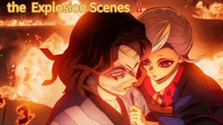 Demon Slayer  explosion Scenes