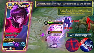 DYRROTH GOD MODE EZ ONE SHOT EVERYTHING!! | YOU MUST TRY THIS BUILD IN RANK🔥