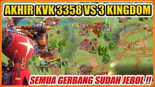 AKHIR KVK 3358 LAWAN 3 KINGDOM MASIH MENANG TELAK !! WAR ROK 3358 VS 3357 3359 3360 KINGSLAND