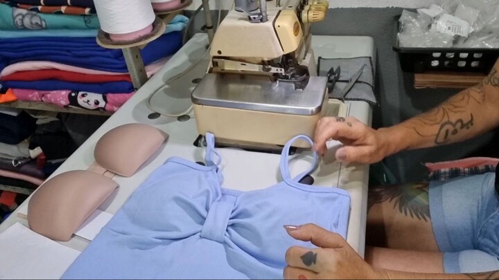 Aprenda Fazer Blusa de Alcinha  com Bojo Passo a Passo + Molde Grátis