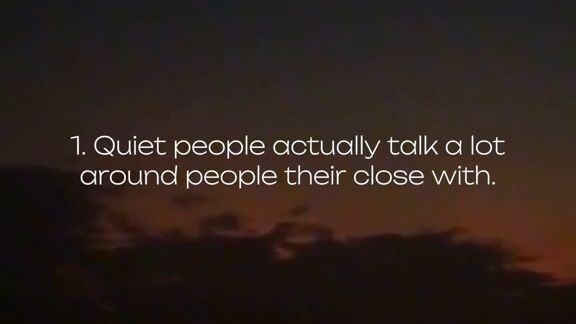 Fact about quite people