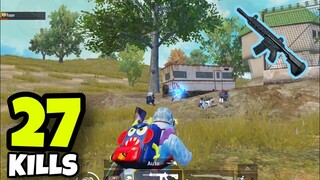 SUPER POWER OF M416!!! | 27 KILLS SOLO VS SQUADS | PUBG MOBILE