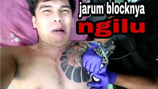 #pembuatantatto || ngilu njirr  di bagian putingnya ( nipel ) || tattoo keren , tatto didada