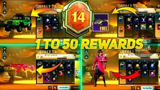 MONTH 14 ROYAL PASS 1 TO 50 REWARDS 🔥 M14 ROYAL PASS 🔥 1 TO 50 RP 🔥 BGMI & PUBG MOBILE M9 ROYAL