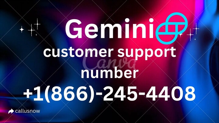 Gemini support number +1866-245-4408 Contact for instant help