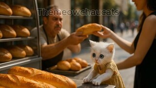 The Poor White Kittens Who Worked Hard to Help the Homeless and Found a Loving H