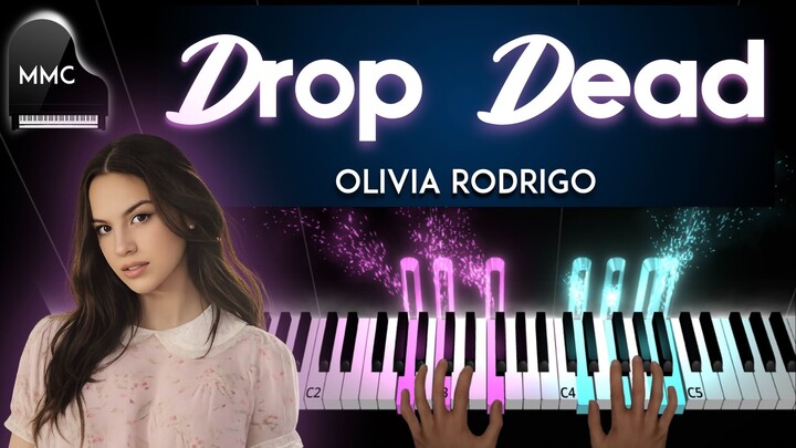 Drop Dead by Olivia Rodrigo piano cover/tutorial + sheet music + lyrics