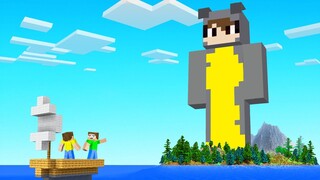 We FOUND A HUGE SLOGO STATUE Base In Minecraft! (secrets)