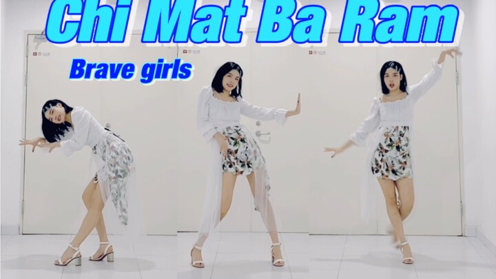 [Spicy & Fiery] 🌞 Summer Queen Brave Girls - Chi Mat Ba Ram: Same stage outfit with fluttering skirt