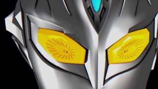 Kepala Ultraman Max dengan estetika yang sangat industrial