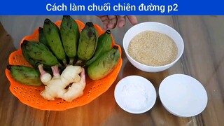 Cách làm chuối chiên đường p2
