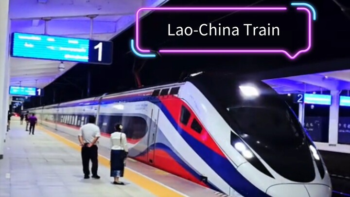 The Laos-China train is arriving at Vang Vieng station.#ລົດໄຟ #Train #Railway #ລາວ #Laochinatrain