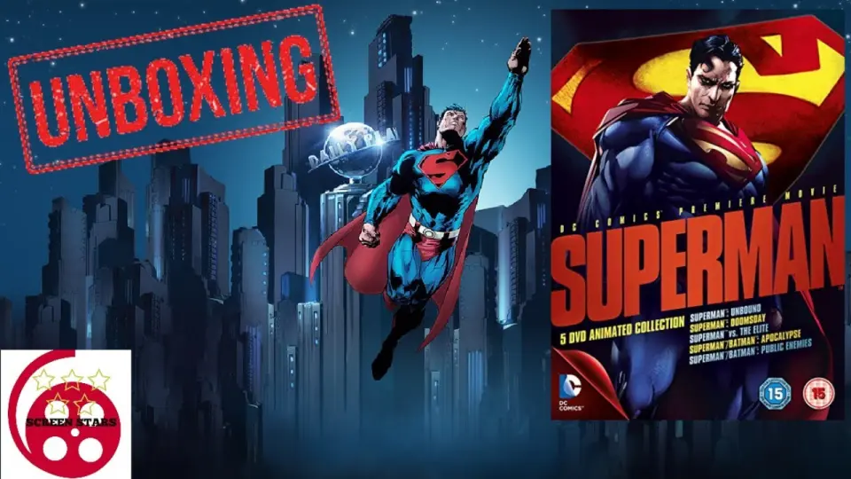 Unboxing DC Superman Animated Collection (Blu-Ray) - Bilibili