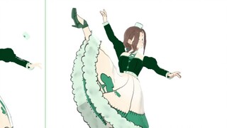 全款130元的长裙物理展示【vrm转mmd模型修复展示】