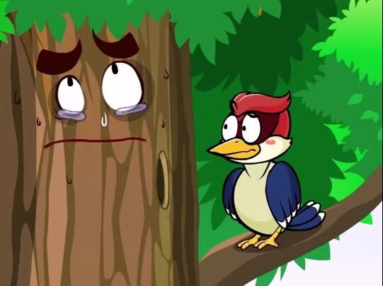 I was dying of laughter. In my dream, I was punched into a fool by a woodpecker!
