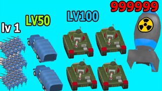 Tiến Hóa Evolving ĐỘI QUÂN SÚNG MÁY 6 NÒNG VÀ BOM NGUYÊN TỬ Army Commander Top Game Thành EJ