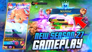 NEW SEASON 27! FIRST FANNY GAMEPLAY = AUTO MANIAC! | RANK GAMEPLAY | MLBB