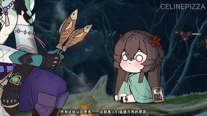 Hoạt hình ngắn, bé Hutao đi tìm ông ngoại - Hoạt hình Genshin