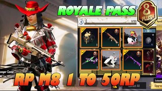 Royale Pass M8 | Thông Tin Những Món Đồ Từ Lv1 - 50 Có Trong RP M8 | Skin QBU, Skin SKL.