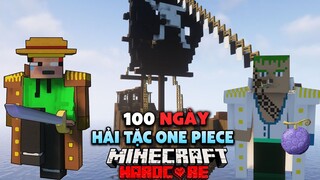 Tóm tắt 100 ngày làm hải tặc vượt đại hải trình one piece trong minecraft siêu khó