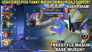 FIRST PICK FANNY DI REMEHKAN MUSUH TANPA COUNTER !! AUTO FREESTYLE MASUK BASE MUSUH BIAR ANJAY