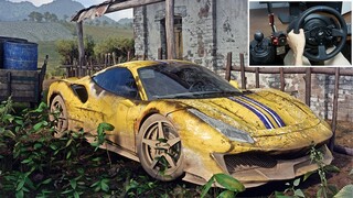 Rebuilding Ferrari 488 Pista (Twin Turbo 1000HP) - Forza Horizon 5 | Thrustmaster T300RS Gameplay