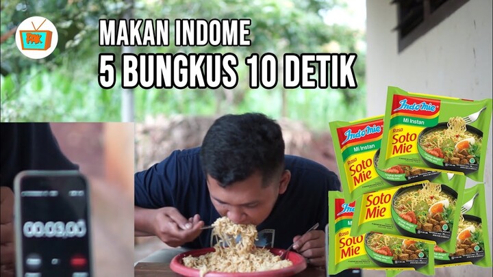 MUKBANG  INDOMIE 5 BUNGKUS 10 DETIK