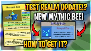 (TEST REALM OPENED!!) - BEE SWARM SIMULATOR NEW UPDATE | NEW MYTHIC BEE!