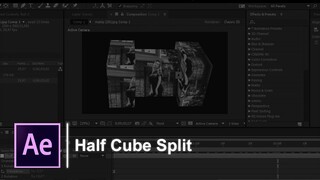 After Effects Tutorial / Half Cube Split (RUS)