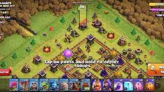 town hall 10 attack strategy using a zui lalo...