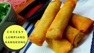 CHEESY LUMPIANG KANGKONG // FILIPINO SPRING ROLLS //