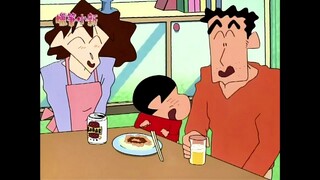 [Crayon Shin-chan] Gia đình tôi đang bội chi chi phí sinh hoạt nên tôi sẽ ăn rượu và rau với cá ngừ 