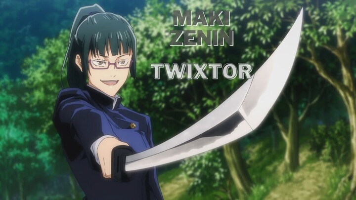 Maki Zenin [JUJUTSU KAISEN TWIXTOR + RSMB + TIME REMAPING]   After Effects"