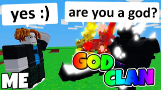 ฉันลองหากลุ่ม GOD ในฐานะ NOOB (Roblox BedWars)