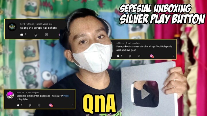 QnA Tobi Nolep Spesial Unboxing Silver Play Button dari Youtube!!