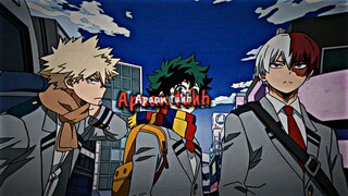 katsuki bakugou x izuku Midoriya x Todoroki Shoto Cosplay