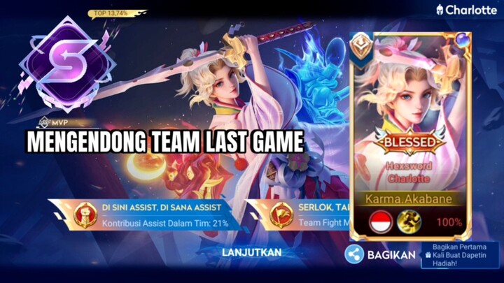 MENGENDONG TEAM LAST GAME