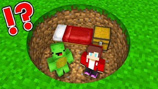 Minecraft, But Mikey and JJ Can't Leave This Hole... (Maizen)