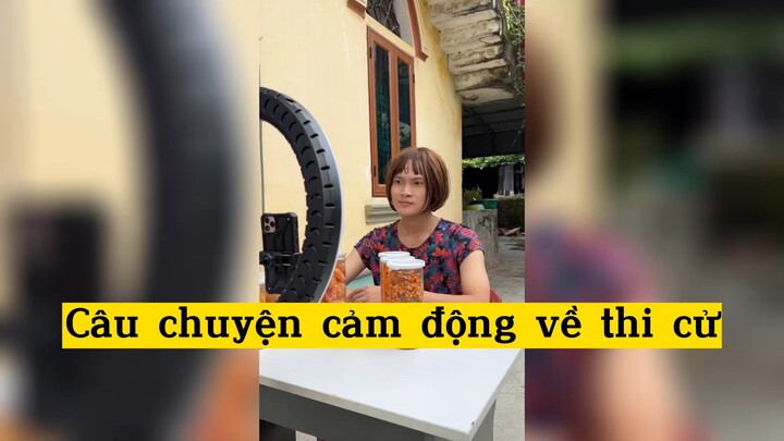 Câu chuyện cảm động về thi cử