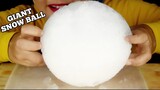 ASMR ICE EATING||GIANT SNOW BALL |CHALLANGE SNOWBALL @Crispy Crunchy ASMR|CRUNCY |satisfying sound