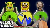 This is SECRET SPONGEBOB PLANET in MINECRAFT animation! SECRET PANET of LAVA and WATER SHREK GRANNY