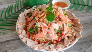 Món ngon ngày tết -Cách làm GỎI ĐU ĐỦ Chua Ngọt gây nghiện | HANG CAN COOK