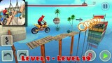 Bike Stunt Race 3D - Bike Race Game Gameplay part 1 | Level 1 - Level 19