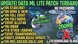 Data ML Lite Full Event 200Mb Terbaru Patch Allstar | ML Lite | Cara Mengatasi Lag & Patah Patah