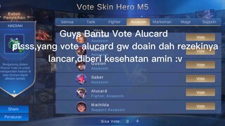 GUYS BANTU VOTE ALUCARD PLSSS:")