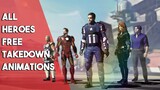 Marvel's Avengers All Heroes Free Takedown Animation - Compilation